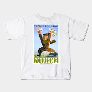 Vintage Travel Poster France Tourisme 1939 Kids T-Shirt